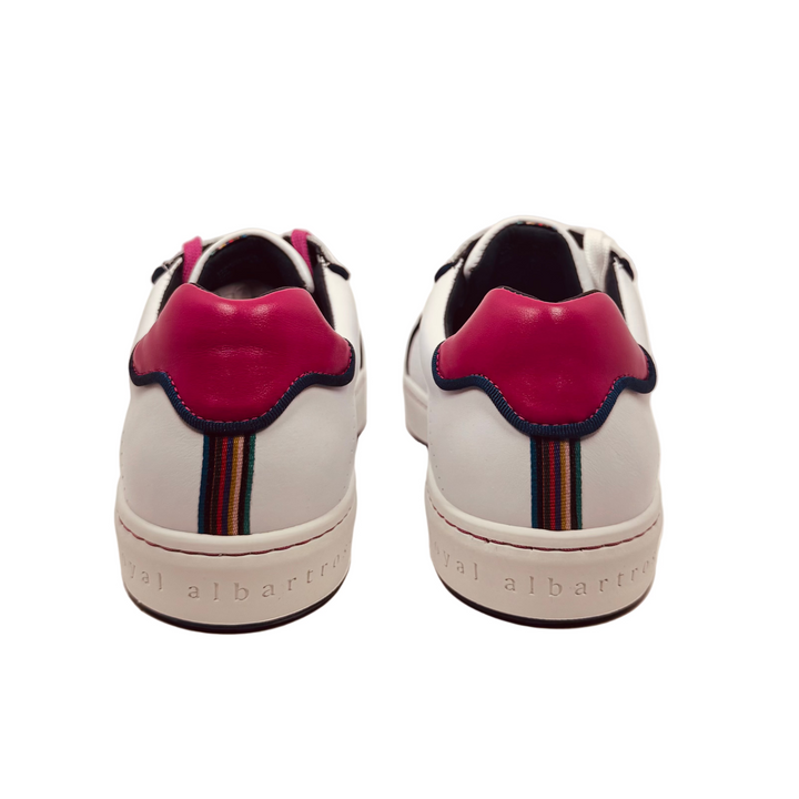 Royal Albartross Women's Hampton Perforated Spikeless Golf Shoe - White/Fuchsia