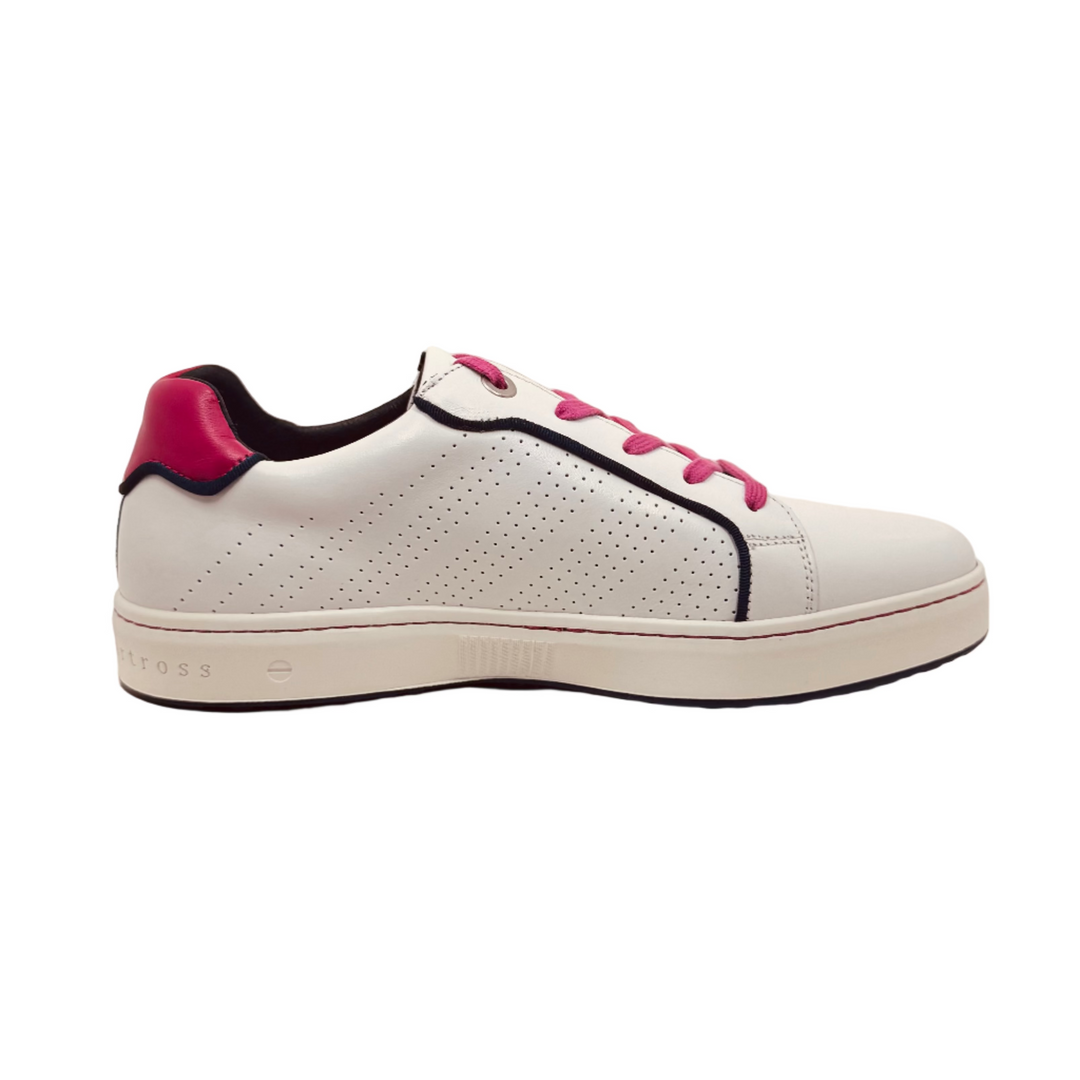 Royal Albartross Women's Hampton Perforated Spikeless Golf Shoe - White/Fuchsia