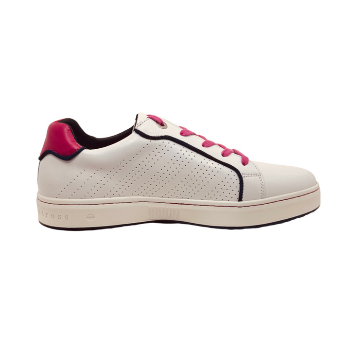 Royal Albartross Women's Hampton Perforated Spikeless Golf Shoe - White/Fuchsia
