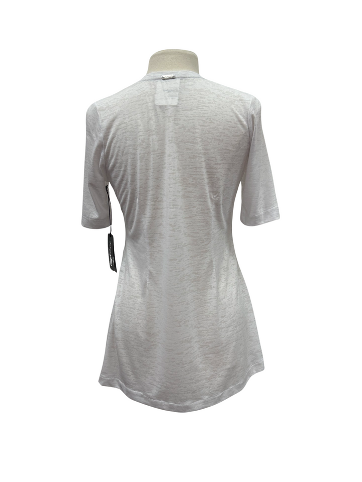 JOFIT  1/2 Sleeve Tunic -  White - Size Small - Skorzie