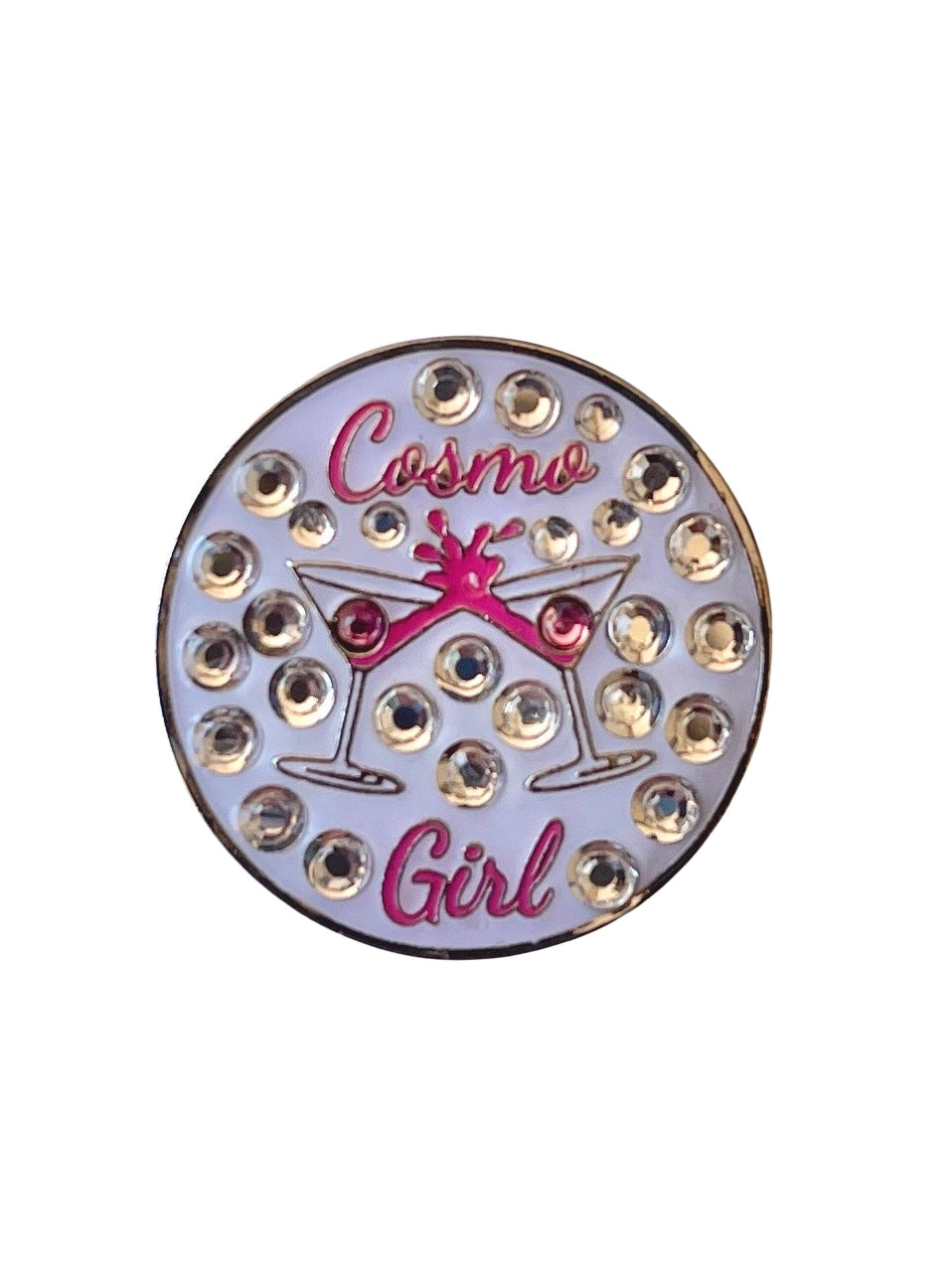 Best Of Golf America Crystal Rim Ball Marker - Cosmo Girl - Skorzie