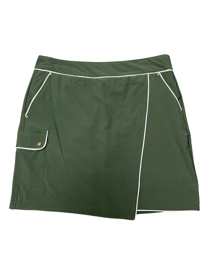 Greg Norman 18" Skort - Forest Green - Size 8 - Skorzie