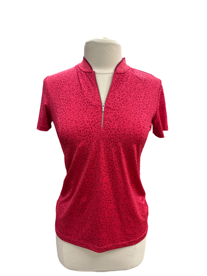 Dunning Fallow Ventilated Performance Polo- Raspberry - Skorzie