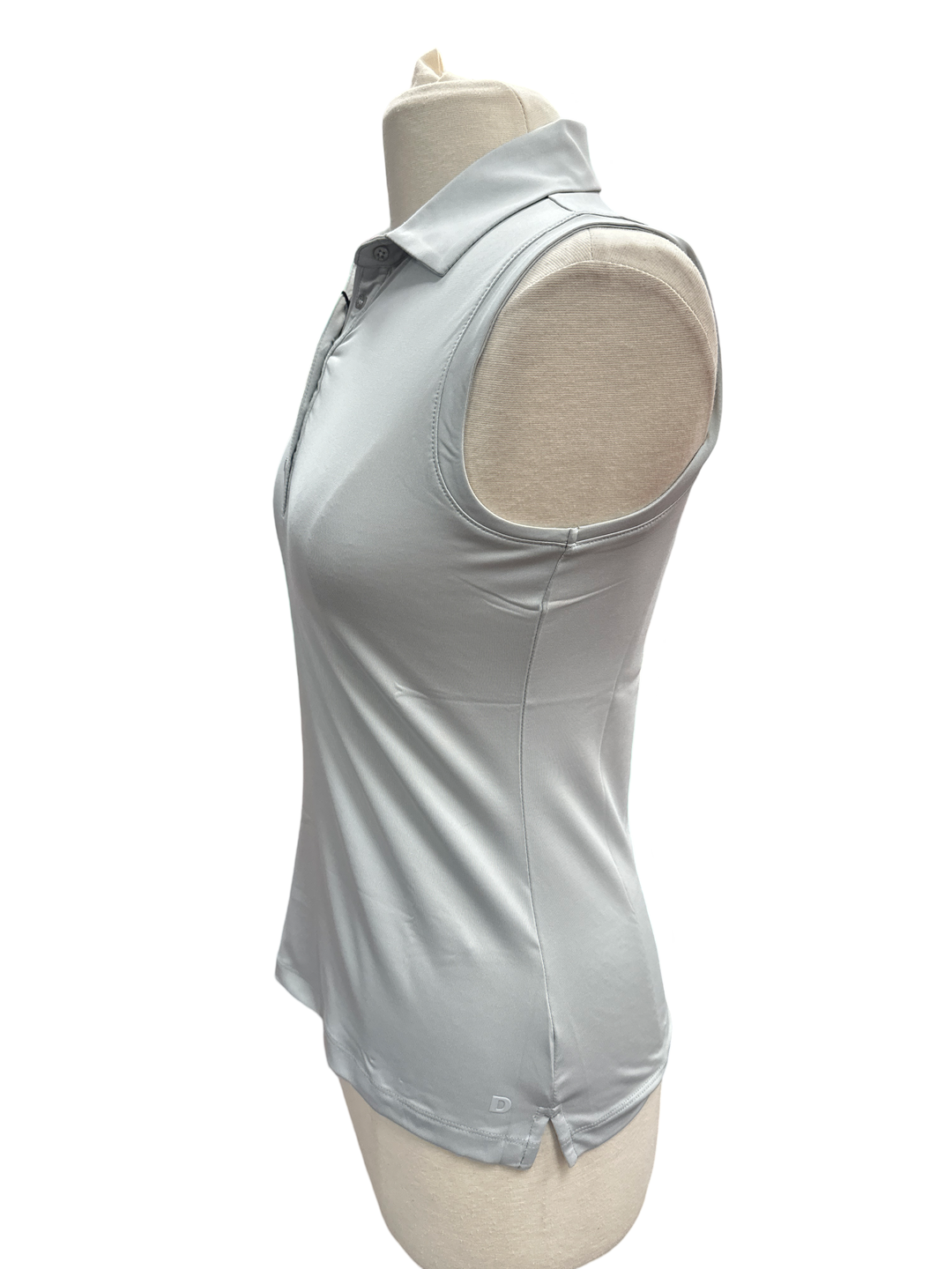 Dunning Player Jersey Sleeveless Performance Polo- Light Grey - Skorzie