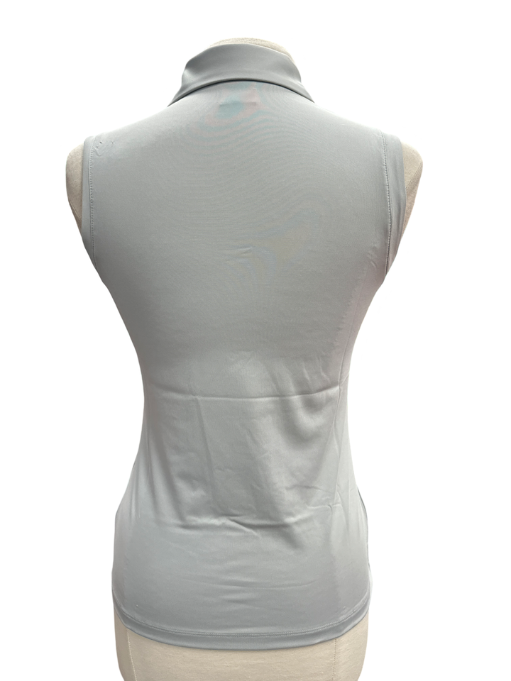 Dunning Player Jersey Sleeveless Performance Polo- Light Grey - Skorzie