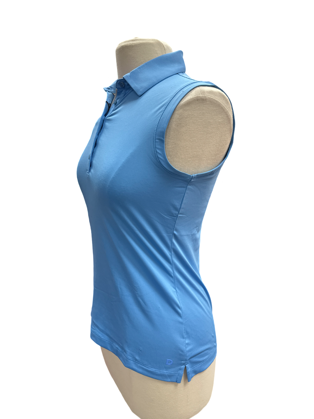 Dunning Player Jersey Sleeveless Performance Polo- Sky Blue - Skorzie