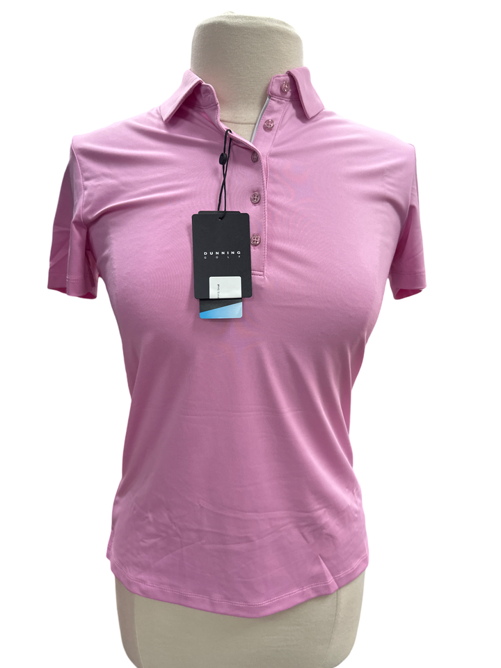 Dunning Womens Player Jersey Performance Polo- Pink - Skorzie