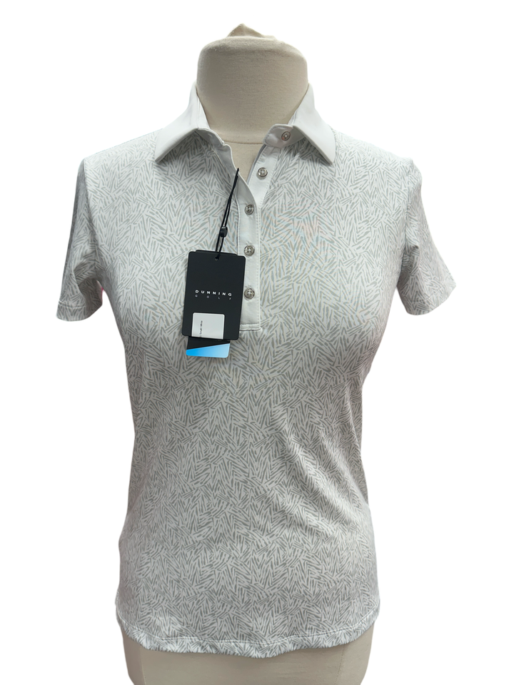 Dunning Meadow Jersey Performance Polo- White - Skorzie