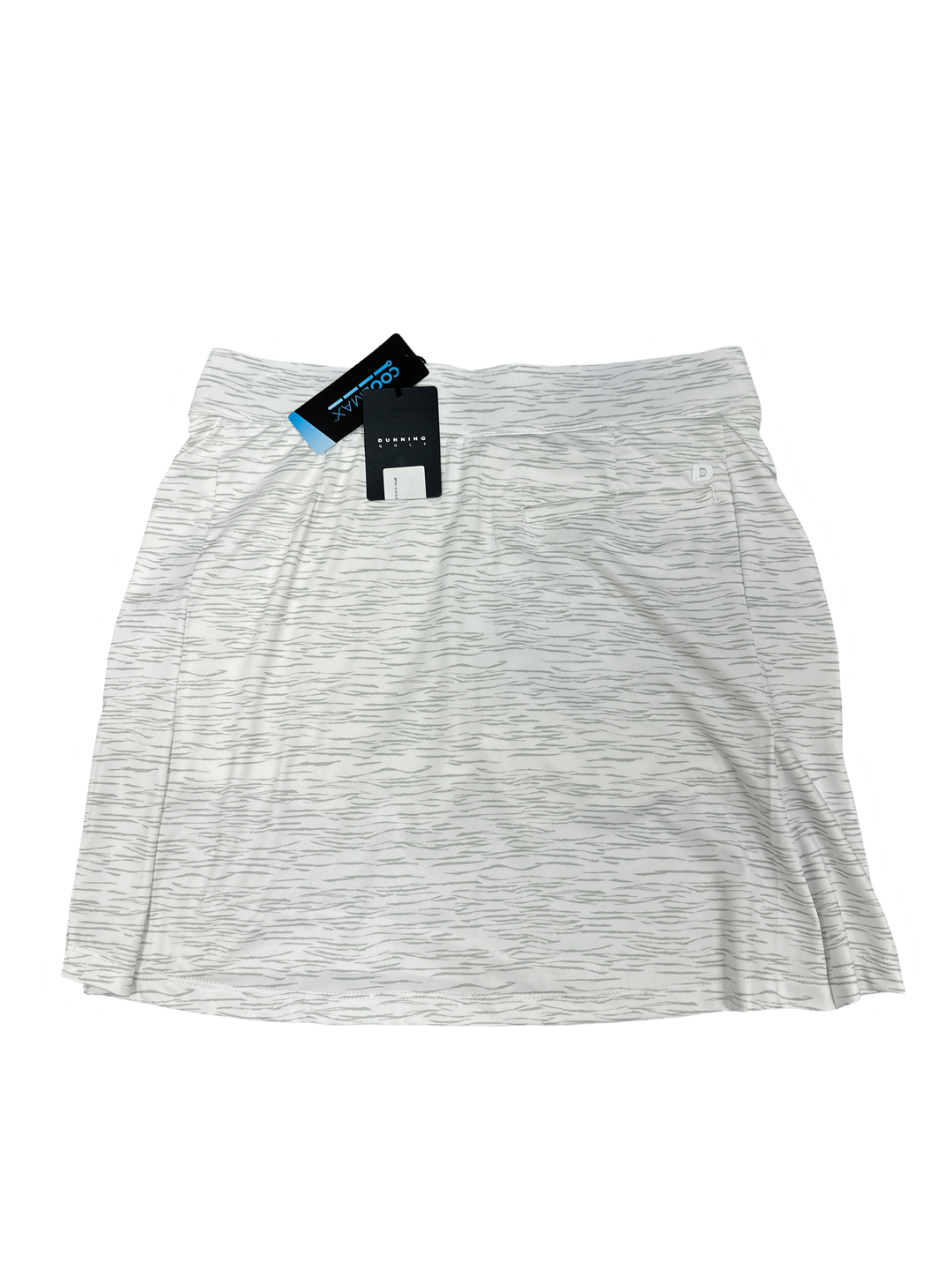 Dunning 17" Fallow Ventilated Performance Skort- White - Skorzie