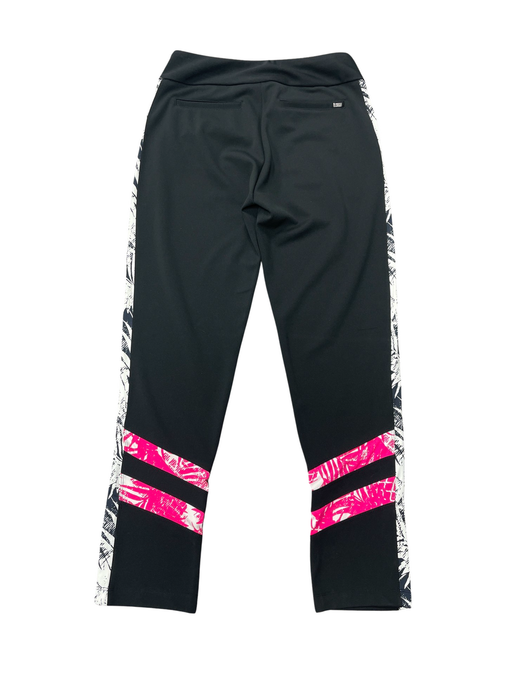 Tail Tropical Ankle Pant - Black/Hot Pink - Size 6 - Skorzie