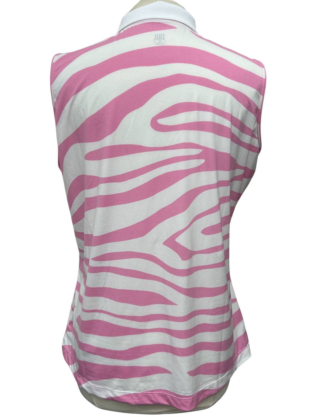 TAIL -Sleeveless Shirt - White and Pink -XL - Skorzie