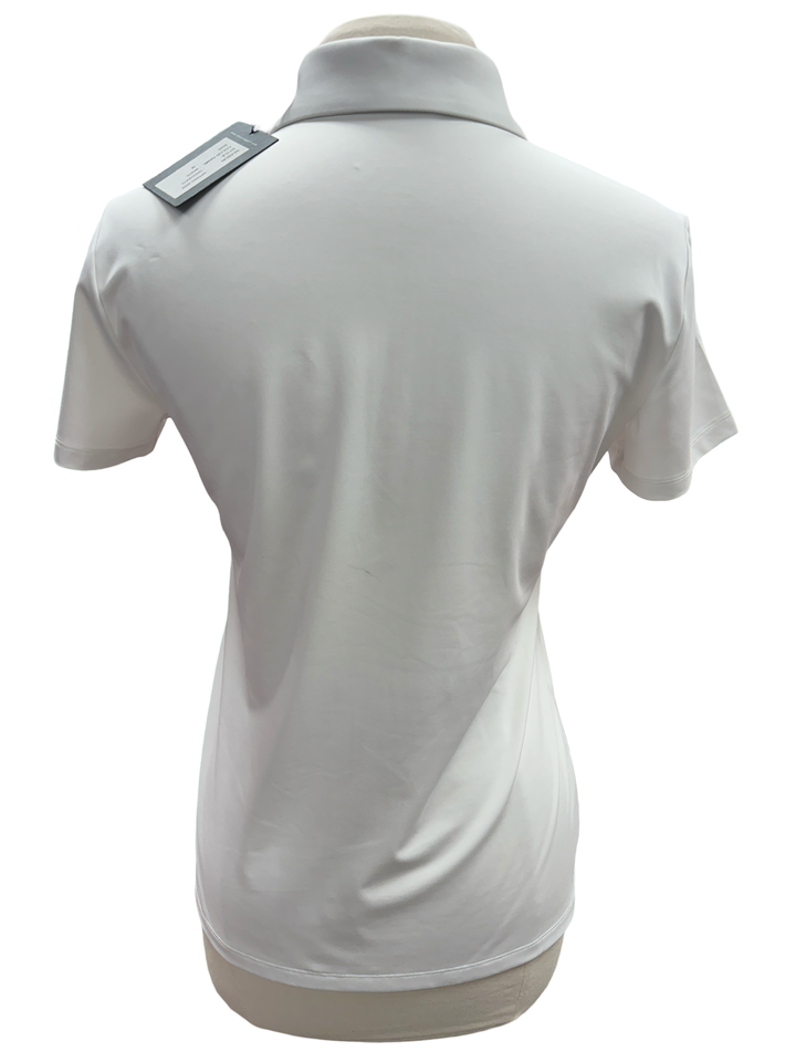 Dunning White Player Jersey Short Sleeve Performance Polo - Skorzie