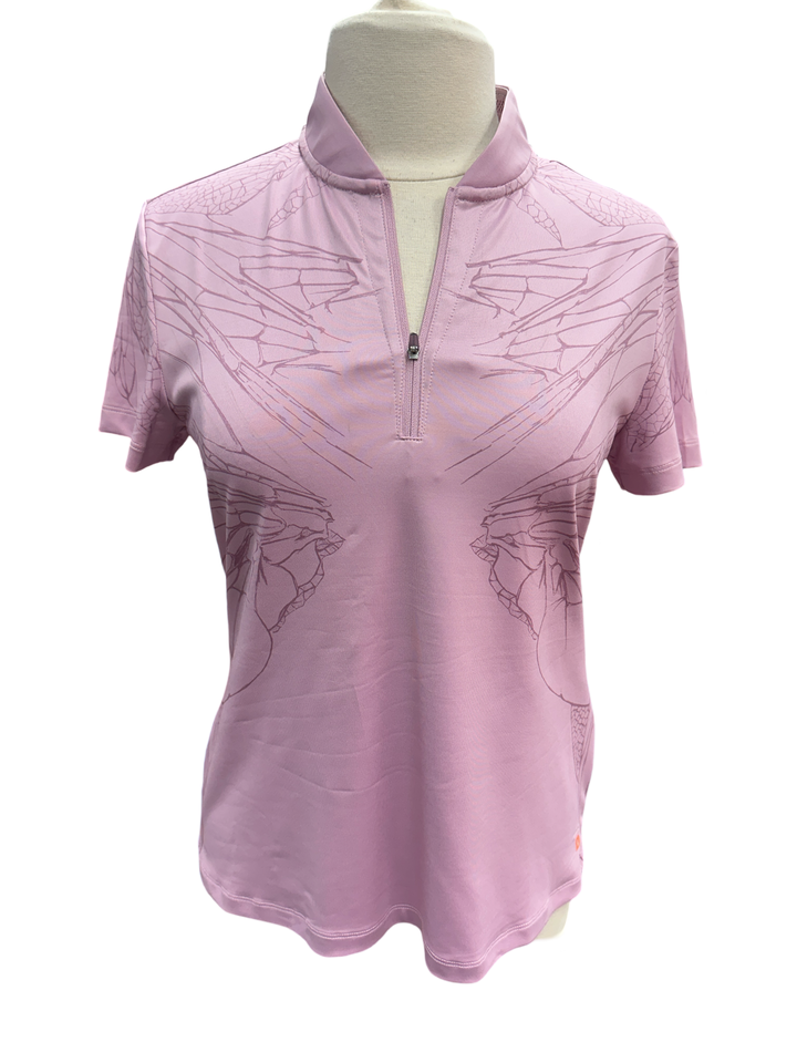 Dunning Mauve Desert Eilish Jersey Performance Polo Size Medium