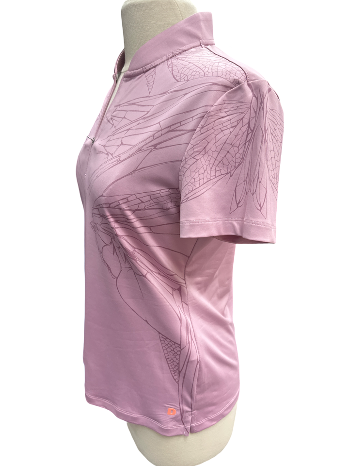 Dunning Mauve Desert Eilish Jersey Performance Polo Size Medium