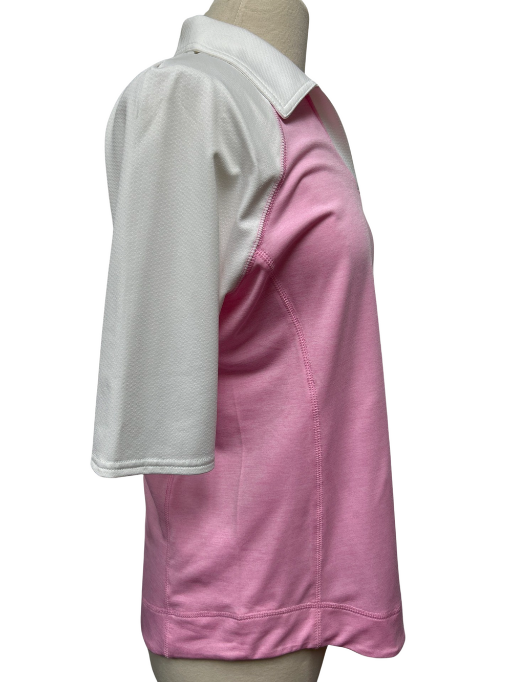 Jofit Heather Pink Short Sleeve Top - Size Large - Skorzie