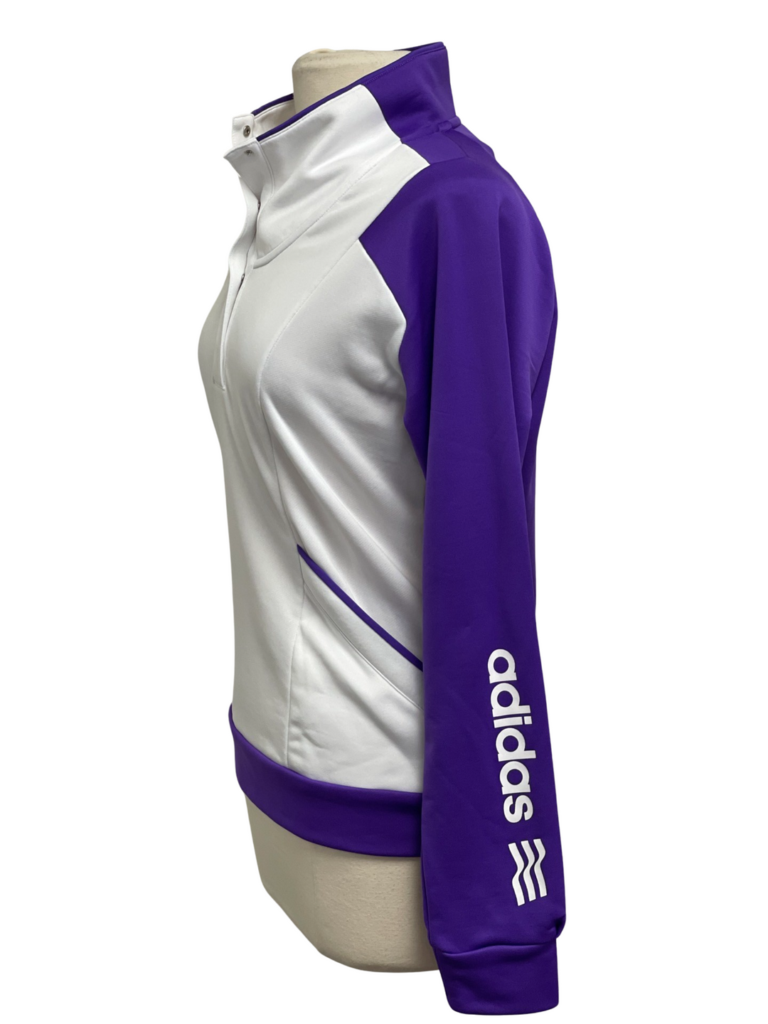 Adidas Pullover - White/Purple - Large - Skorzie