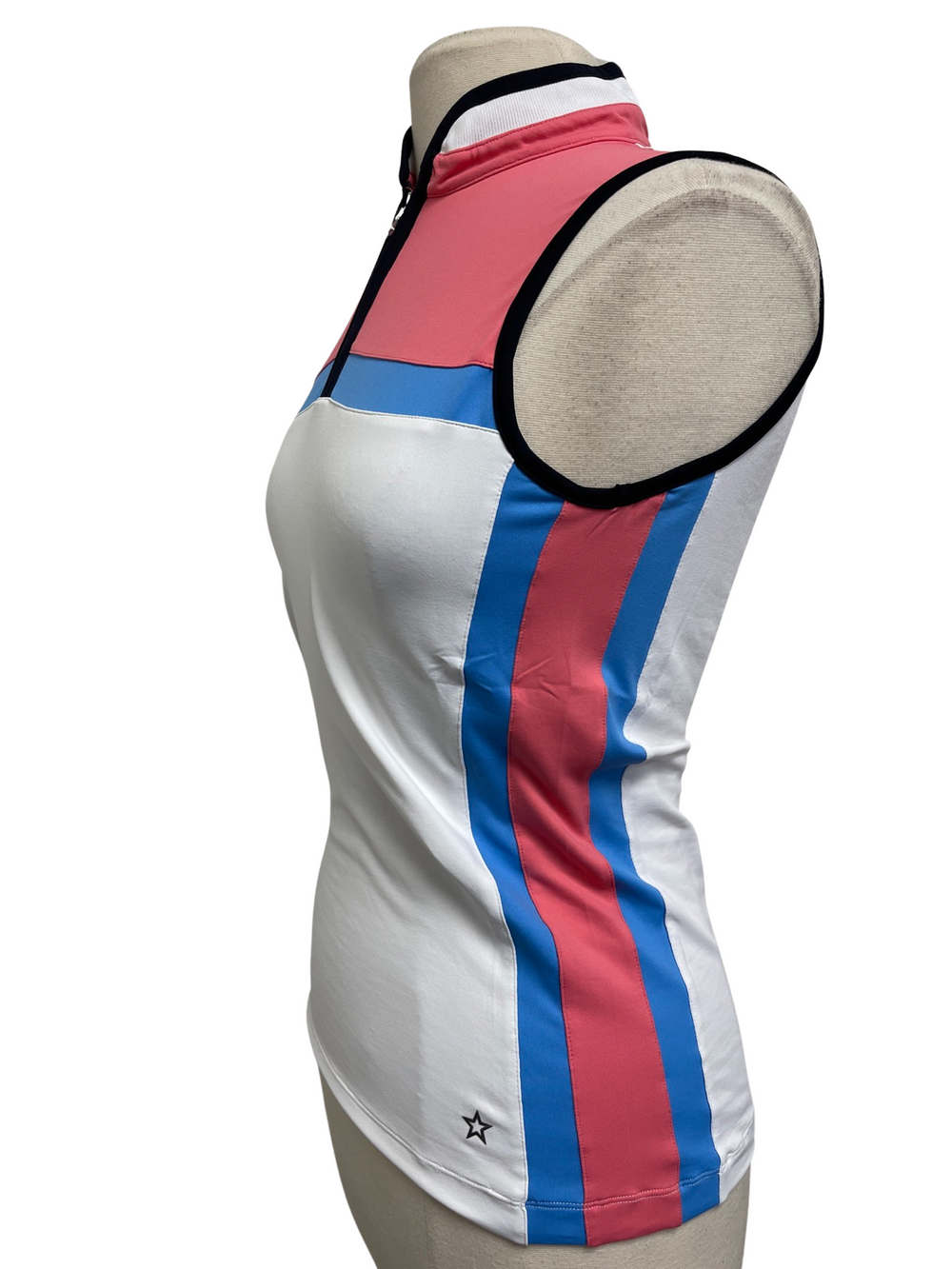 Lohla Sport - The Kelsey Sleeveless Top - White/ Pink - Skorzie