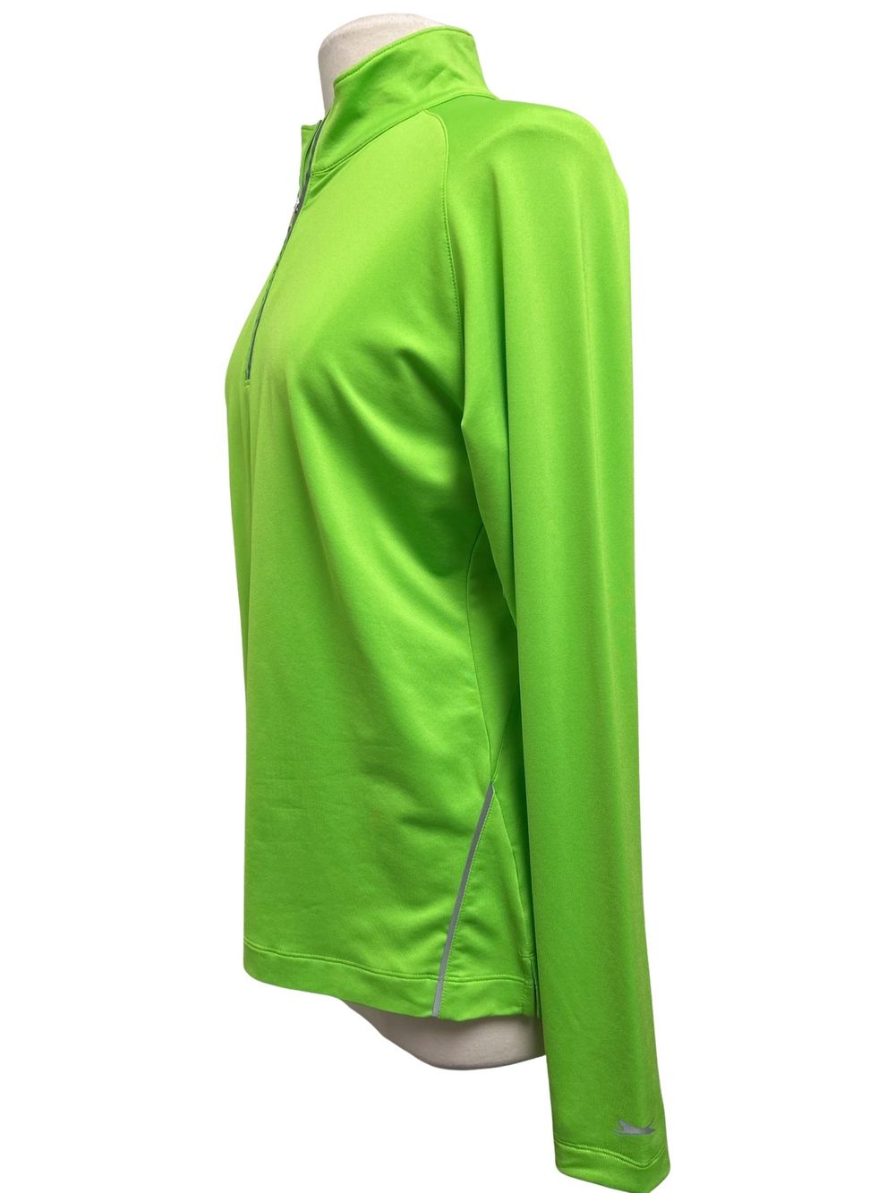 Slazenger Long Sleeve 1/2 Zip Pullover - Size L - Neon Green - Skorzie