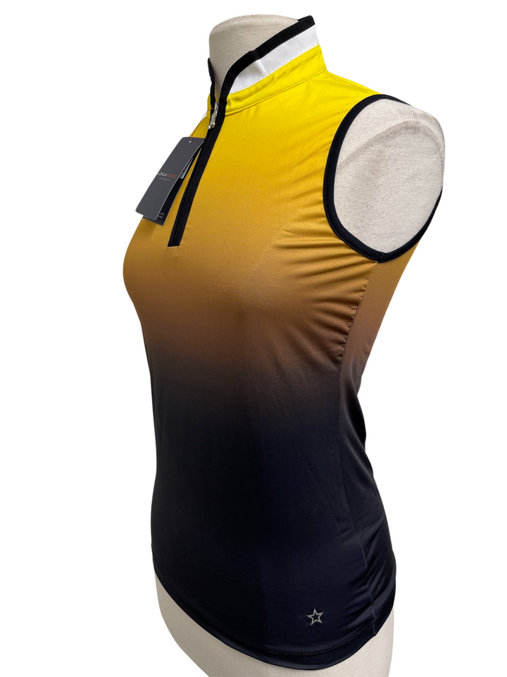 Lohla Sport The Honey Sleeveless Top - Yellow - Size Small - Skorzie