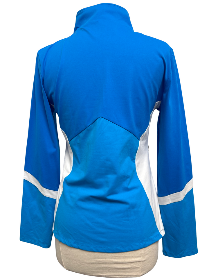 Catwalk Performance Artwear Long Sleeve Zip Front Jacket  - Blue - Size L - Skorzie