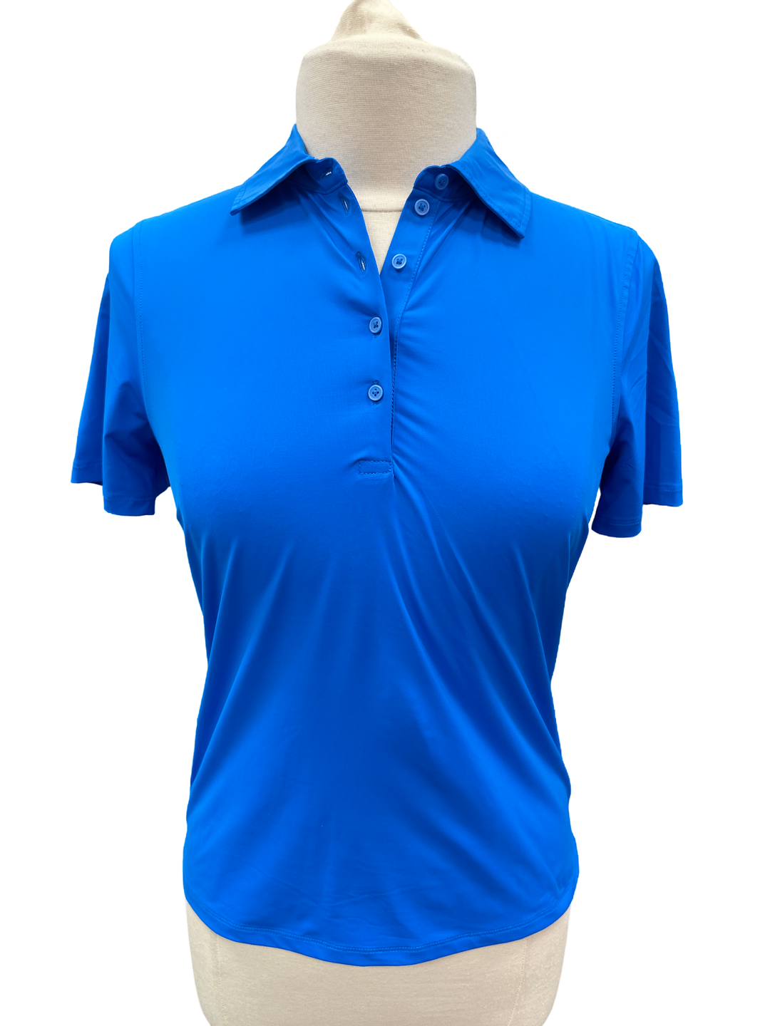 G/FORE Racer Blue Silky Tech Nylon Polo - Skorzie