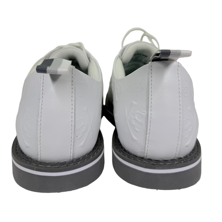 G/FORE Men's Gallivanter Embossed Skull and Tees Golf Shoe - Snow/Charcoal