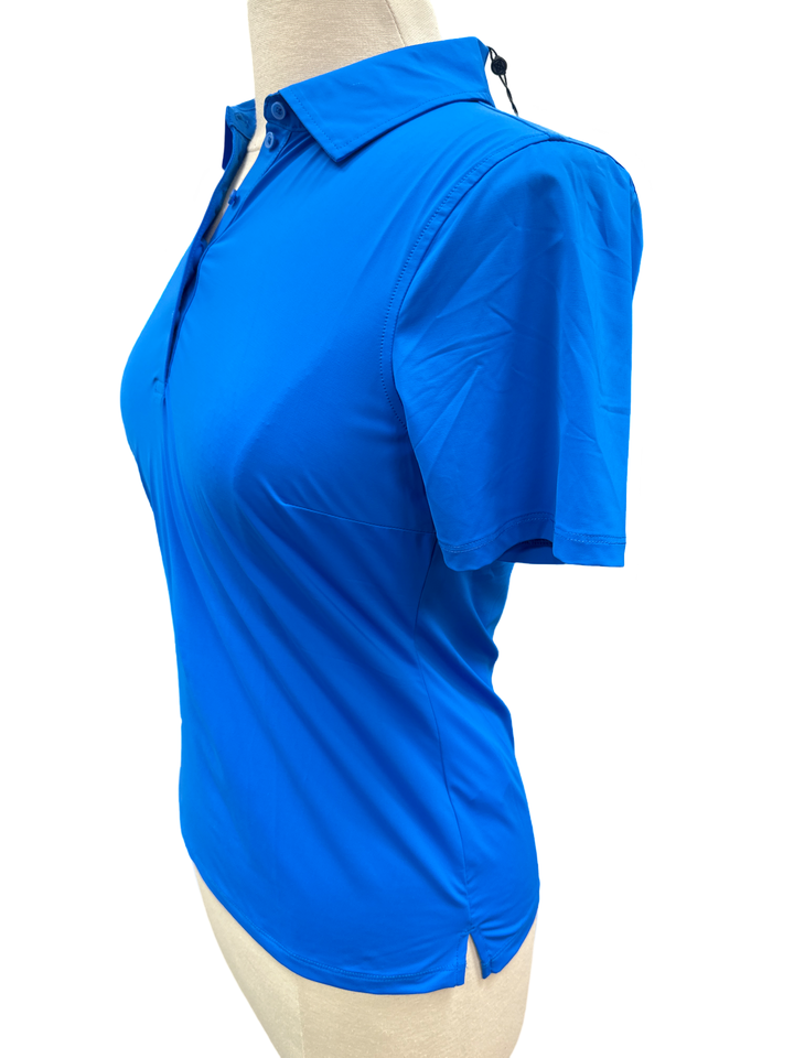 G/FORE Racer Blue Silky Tech Nylon Polo - Skorzie