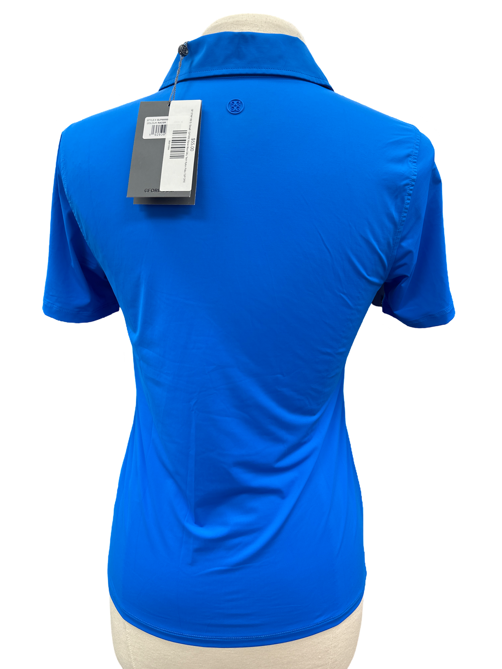 G/FORE Racer Blue Silky Tech Nylon Polo - Skorzie