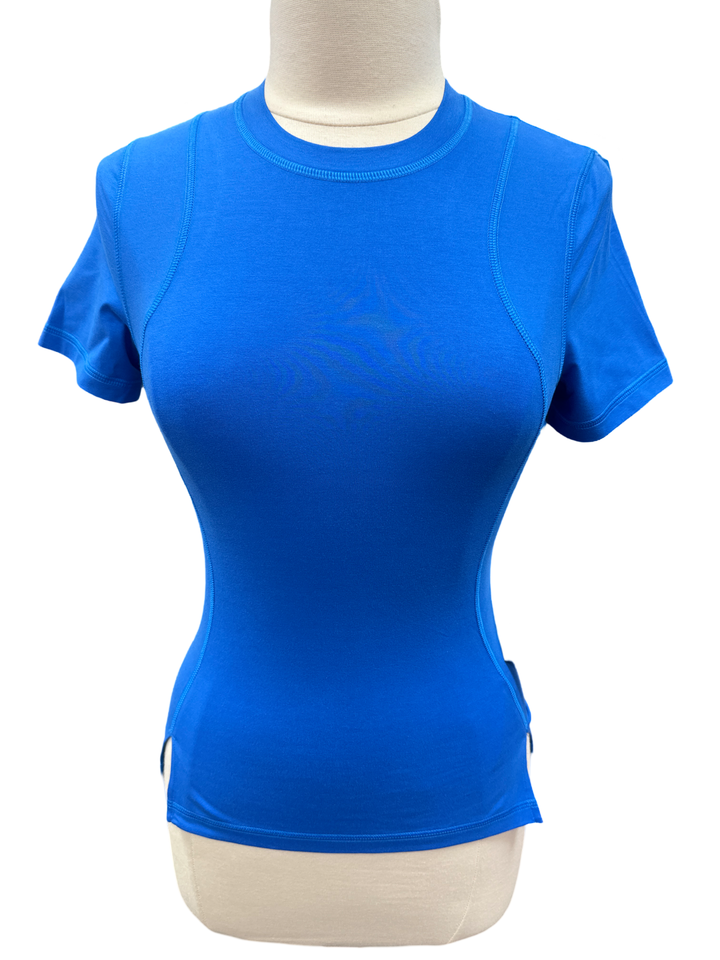 G/FORE Crew Neck Operative Activewear Top- Blue - Skorzie