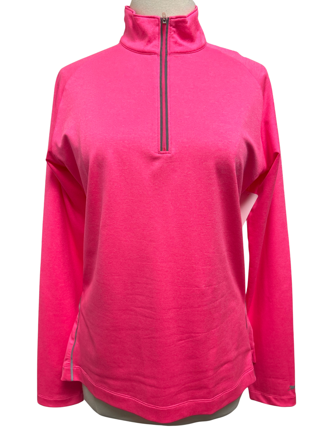 Slazenger Long Sleeve 1/2 Zip Pullover - Size L - Neon Pink - Skorzie