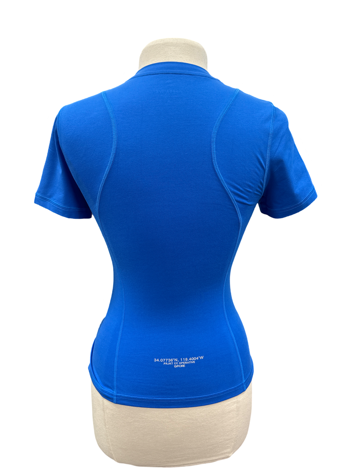 G/FORE Crew Neck Operative Activewear Top- Blue - Skorzie