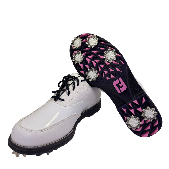 FootJoy Women's Dryjoy's Premiere Series Issette Golf Shoes - White/Pink