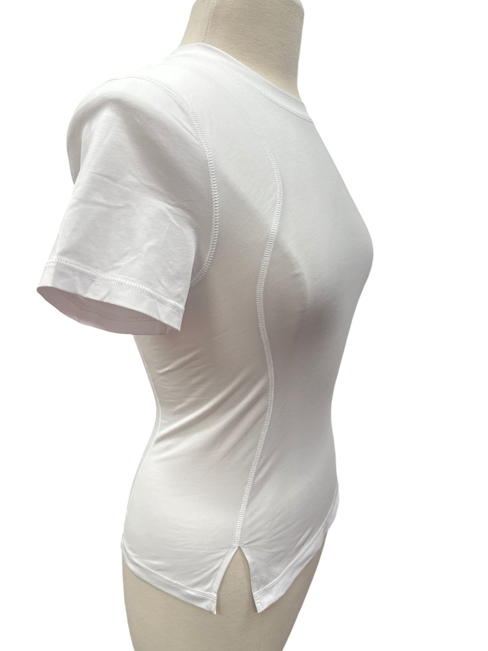 G/FORE Crew Neck Operative Activewear Top- White - Skorzie