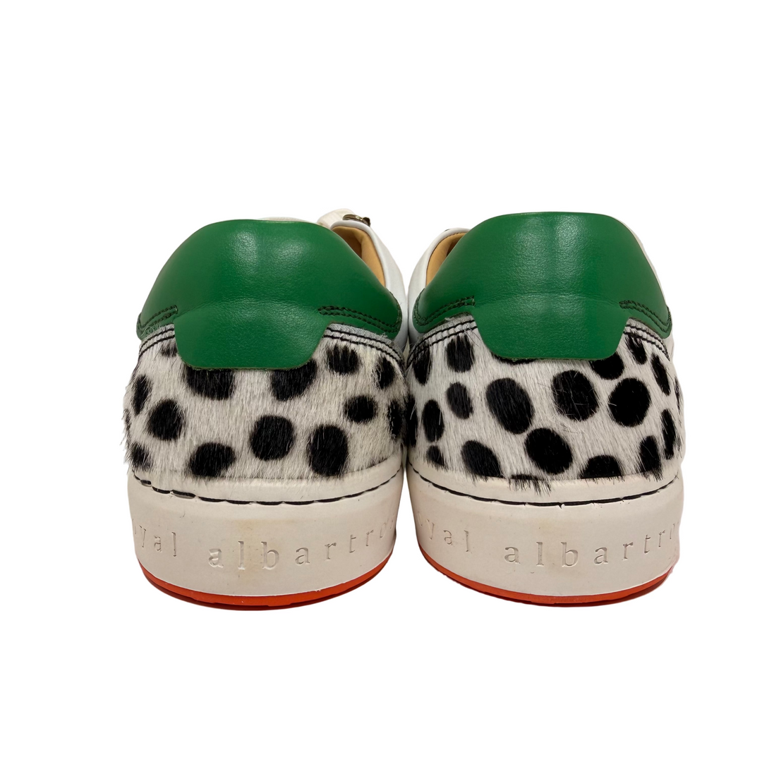 Royal Albartross The Fieldfox Women's Fur Spikeless Golf Shoes - White/Dalmation - Size 9