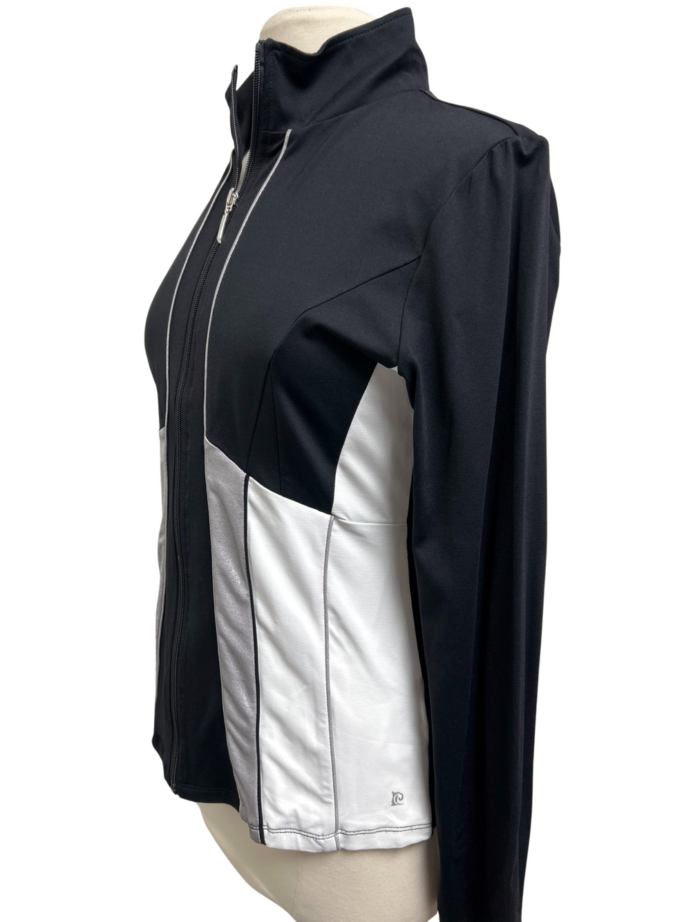 Catwalk Performance Artwear Long Sleeve Zip Front Jacket  - Black - Size L - Skorzie