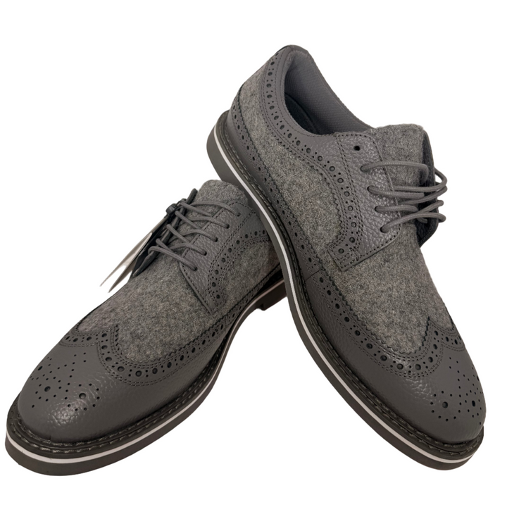 G/FORE Men's Long Wing Gallivanter Golf Shoes - Heather Grey - Size 10.5