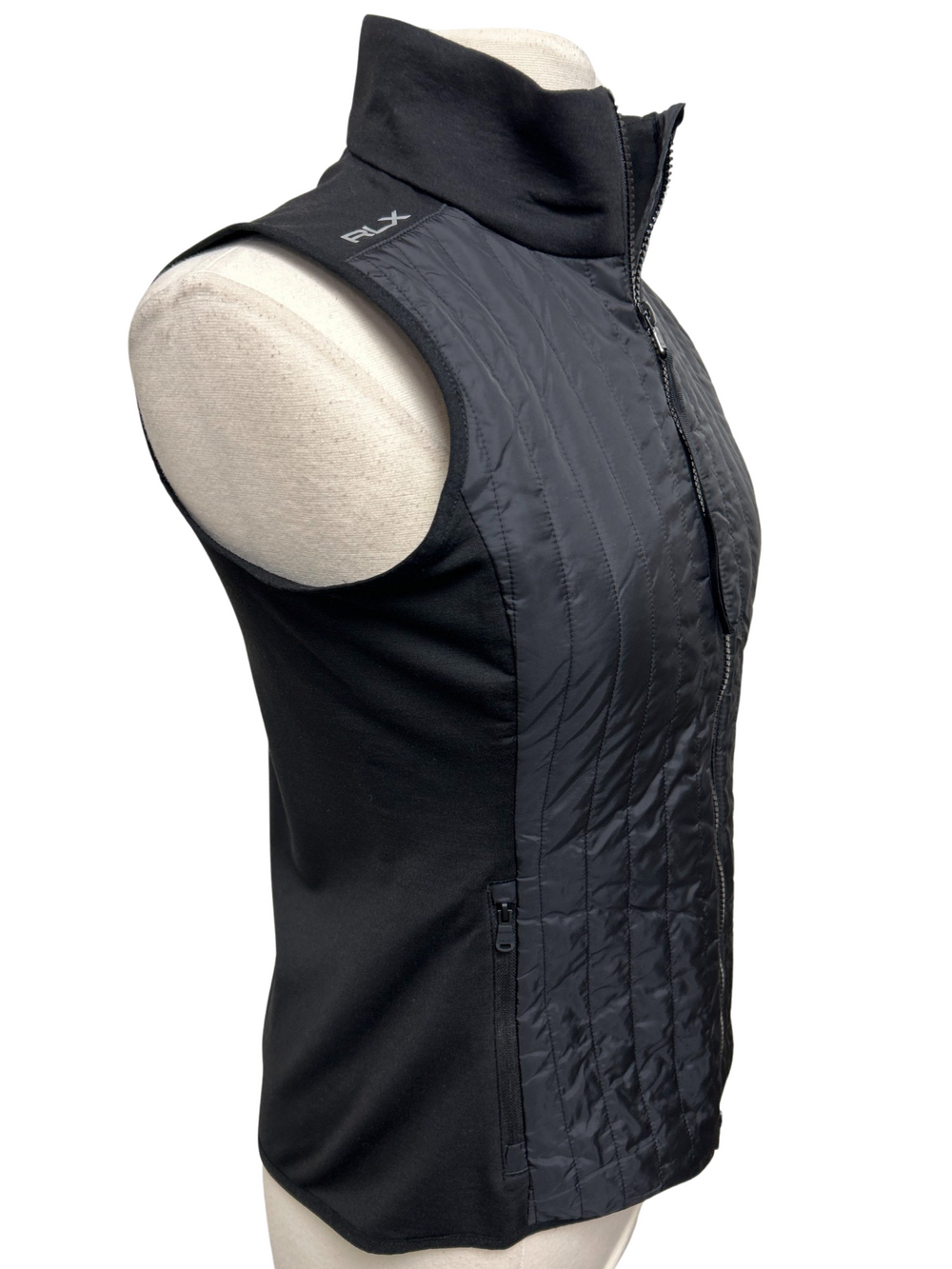 RLX By Ralph Lauren Hybrid Performance Vest - Black - Size Small - Skorzie