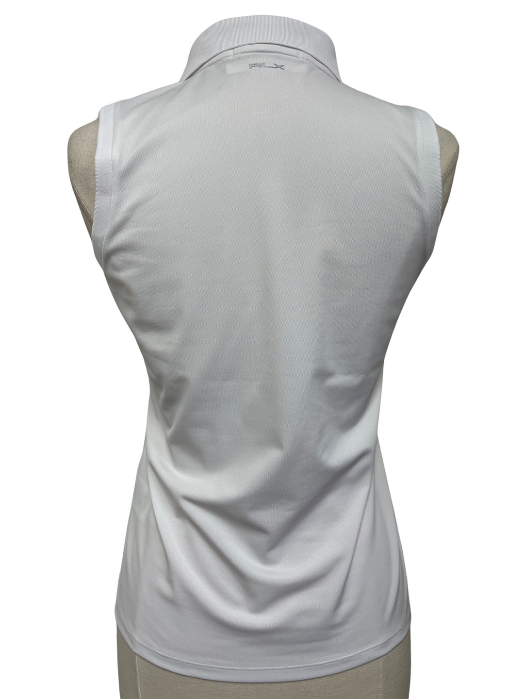 RLX Ralph Lauren Tailored Sleeveless Polo - White - Size Small - Skorzie