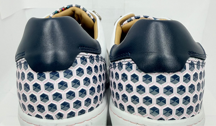 Royal Albartross Women's Fieldfox Golf Shoes - Geo White/Navy - Size 9