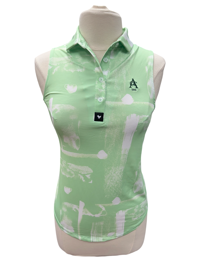 Bad Birdie Verde Womens Sleeveless Polo