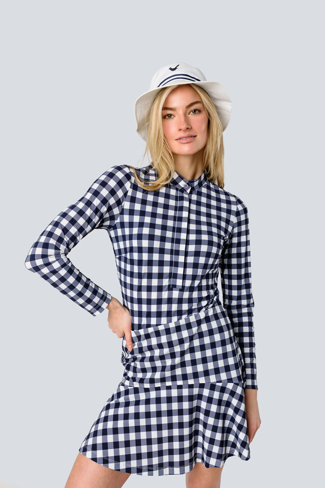 Jayebird Susie Top - Navy Gingham - Skorzie