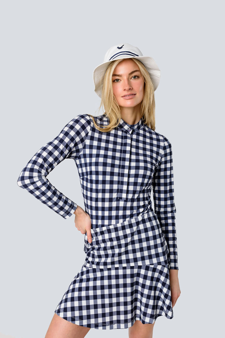 Jayebird Susie Top - Navy Gingham - Skorzie