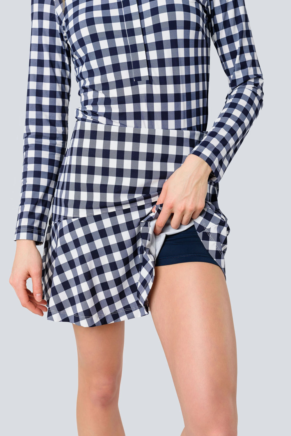 Jayebird Sara Skort - Navy Gingham - Skorzie