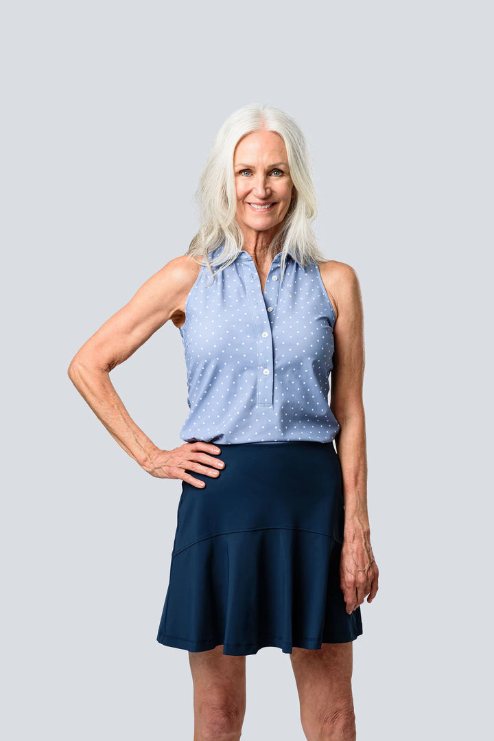 Jayebird Ella Top - Chambray Polka Dot - Skorzie