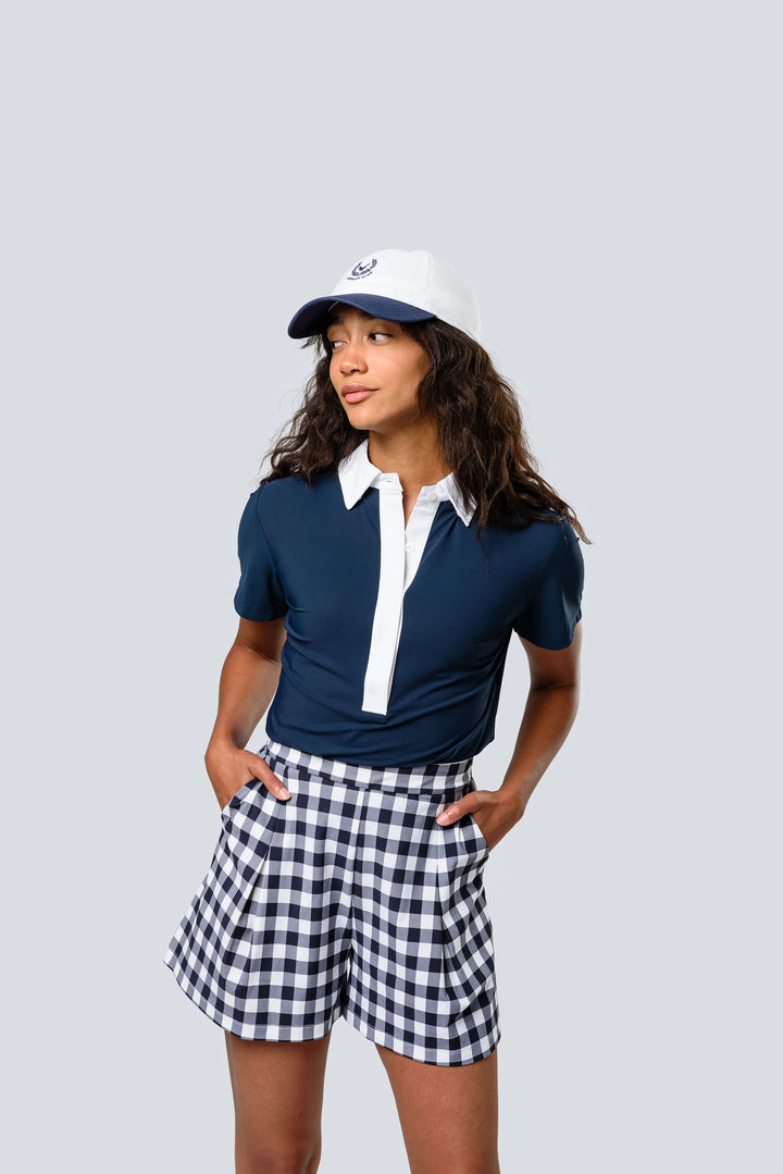 Jayebird Ava Short - Navy Gingham - Skorzie