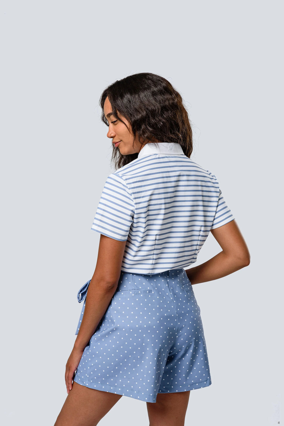 Jayebird Maddie Short Sleeve Top - Chambray Breton Stripe - Skorzie