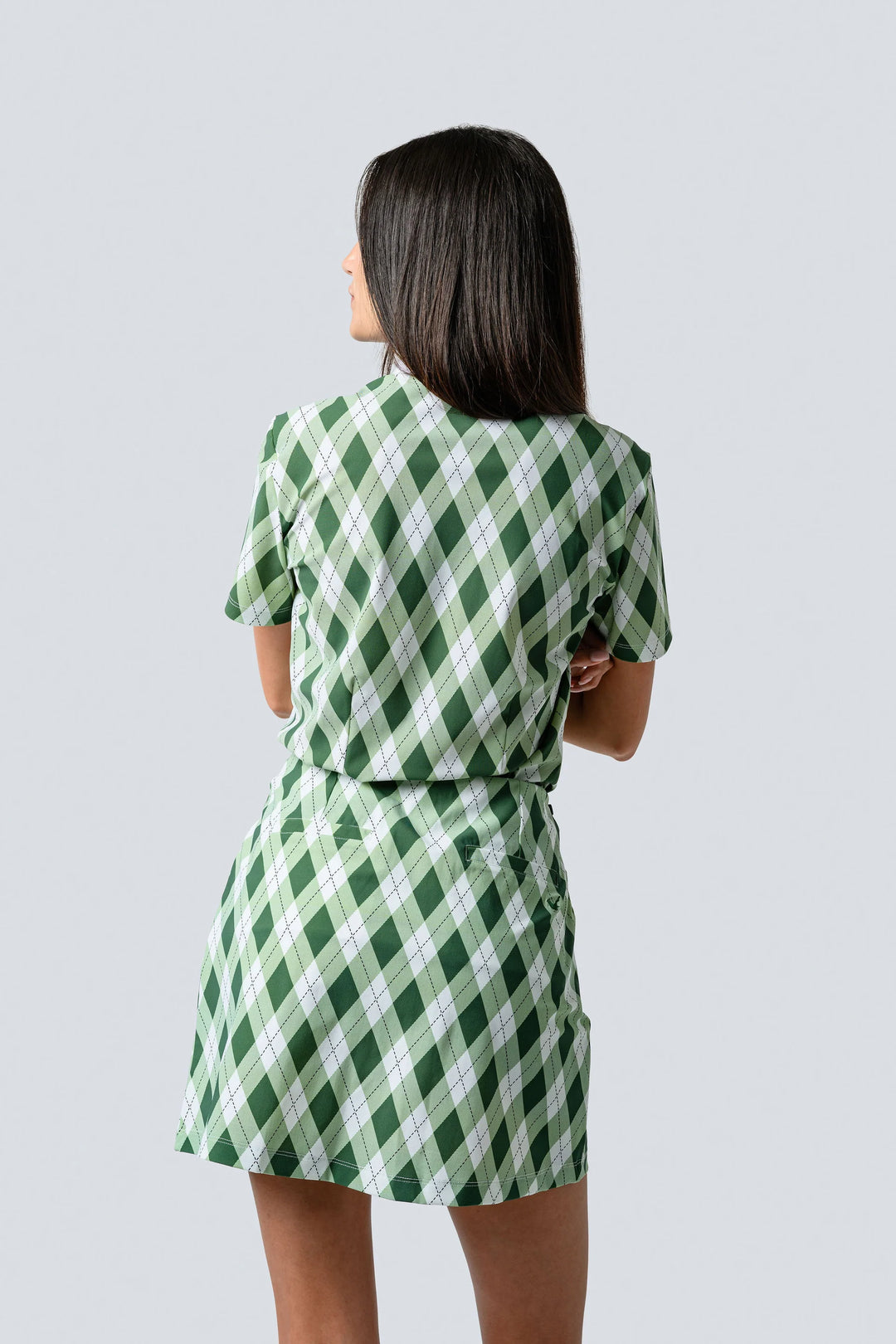 Jayebird Janie Classic Skort - Green Argyle - Skorzie