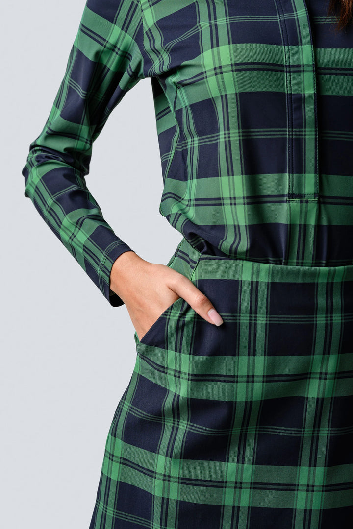 Jayebird Janie Classic Skort - Green Navy Plaid - Skorzie