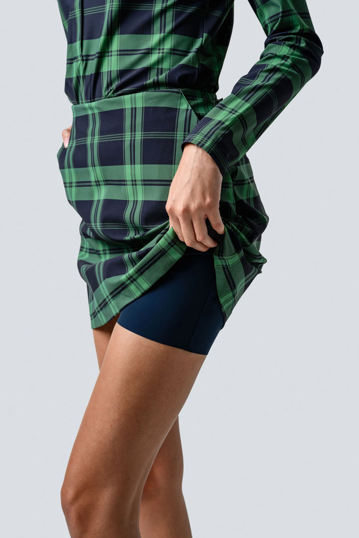 Jayebird Janie Classic Skort - Green Navy Plaid - Skorzie