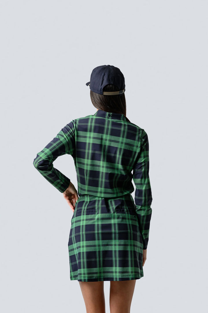 Jayebird Janie Classic Skort - Green Navy Plaid - Skorzie